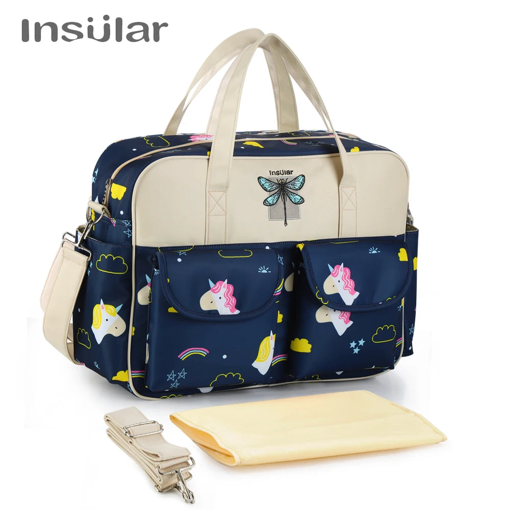 Stylish Waterproof Diaper Bag: Large Capacity, Multifunctional Maternity Travel Bag