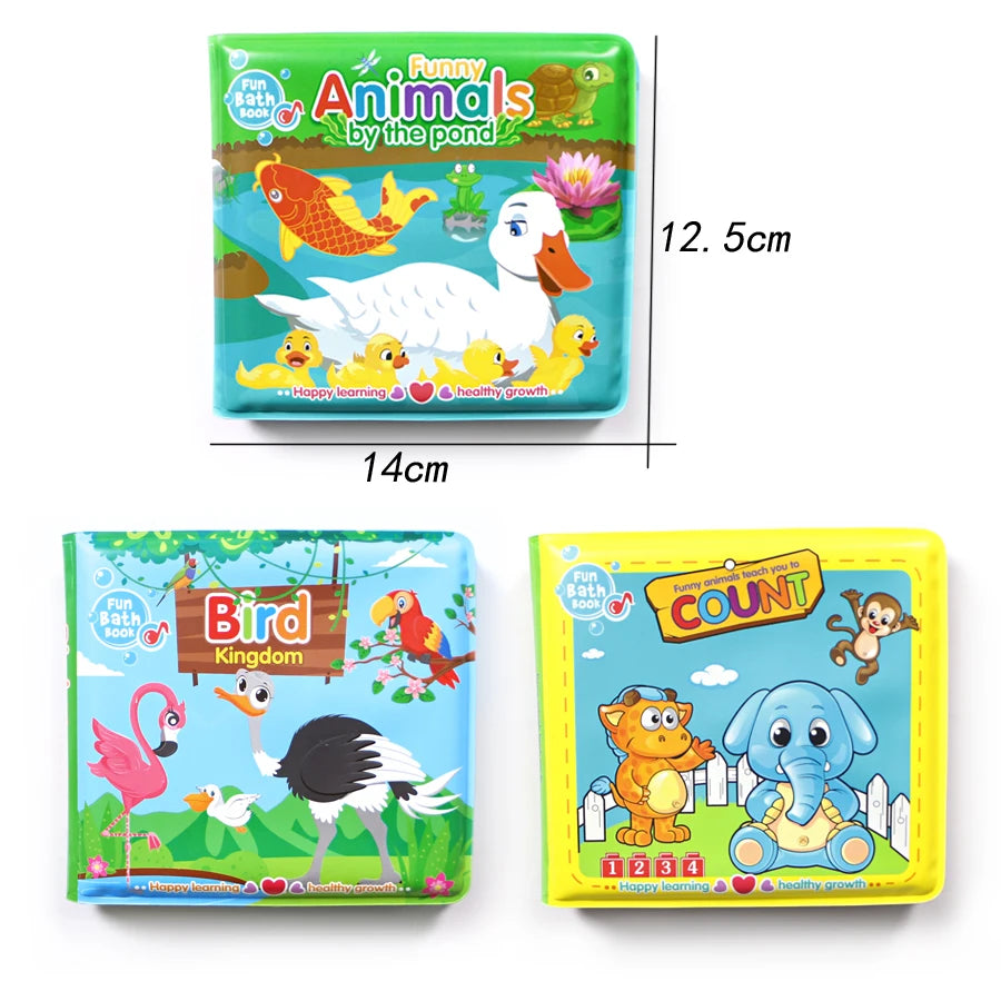 "Baby Bath Books: EVA Interactive Waterproof Educational Toys for Toddlers"