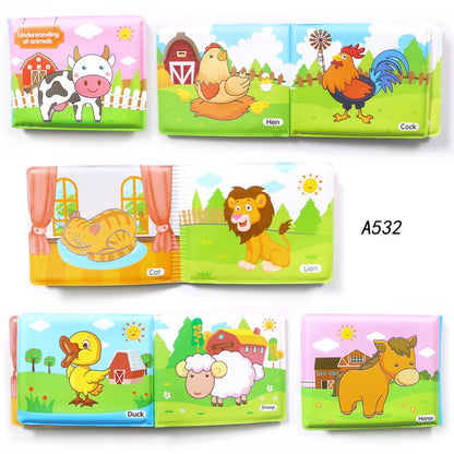 "Baby Bath Books: EVA Interactive Waterproof Educational Toys for Toddlers"