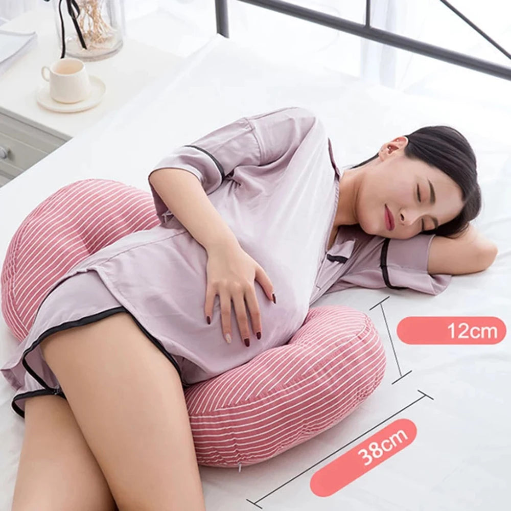 "Ultimate Comfort Pregnancy Pillow for Side Sleepers - Support Your Belly and Body During Maternity"