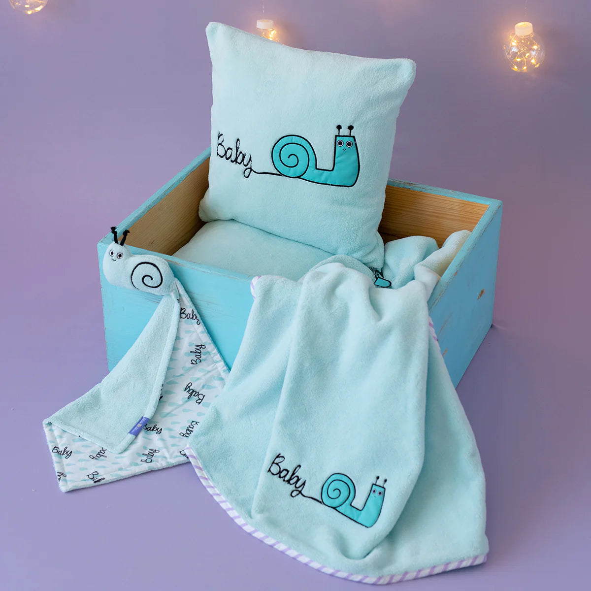 "Cozy Cow Print Baby Blanket Set"