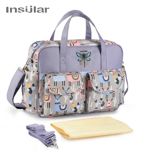 Stylish Waterproof Diaper Bag: Large Capacity, Multifunctional Maternity Travel Bag