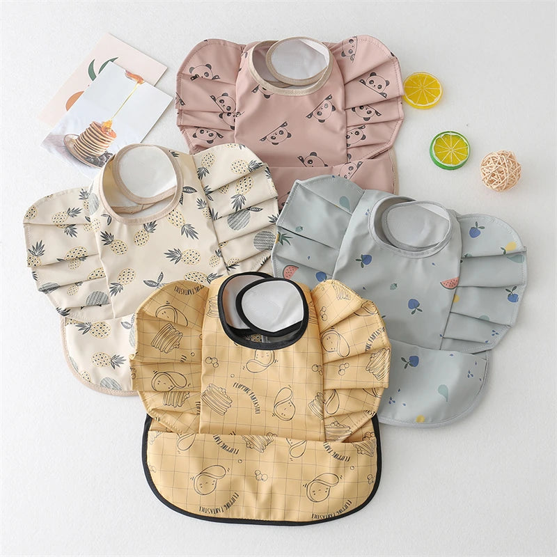 Cute Elephant Baby Bibs - Easy Clean, Waterproof, Nordic Style