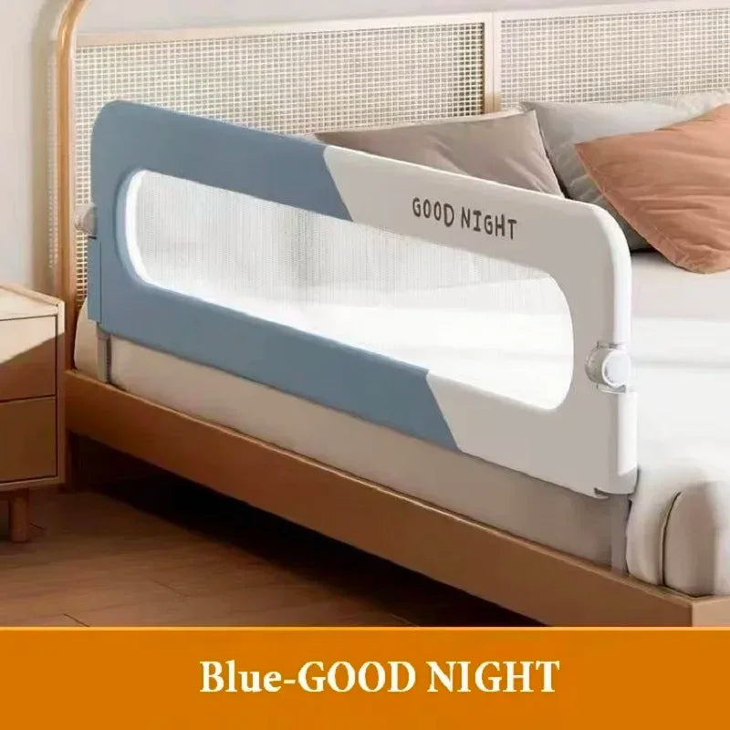 "Portable Collapsible Baby Bed Guardrail: Secure Sleep Solution for Kids"