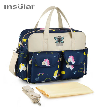 Stylish Waterproof Diaper Bag: Large Capacity, Multifunctional Maternity Travel Bag