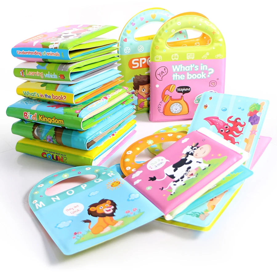 "Baby Bath Books: EVA Interactive Waterproof Educational Toys for Toddlers"