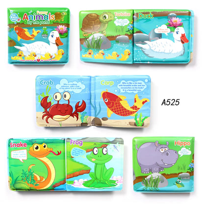 "Baby Bath Books: EVA Interactive Waterproof Educational Toys for Toddlers"