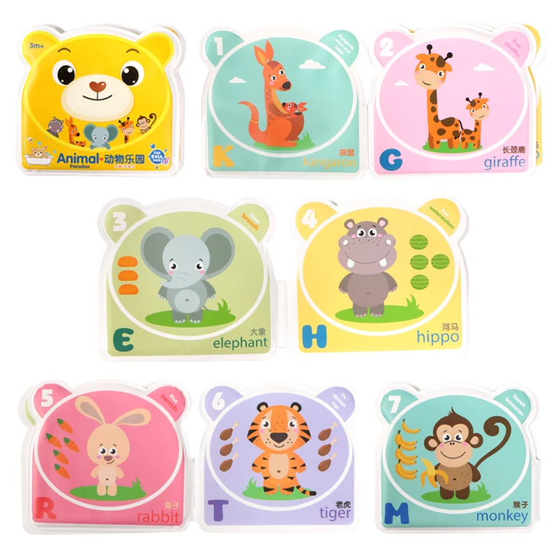 "Baby Bath Books: EVA Interactive Waterproof Educational Toys for Toddlers"