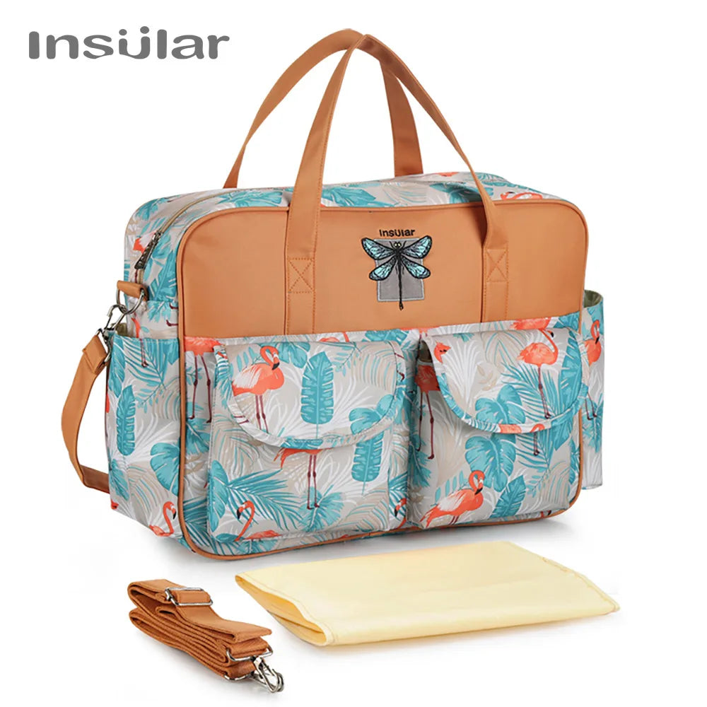 Stylish Waterproof Diaper Bag: Large Capacity, Multifunctional Maternity Travel Bag