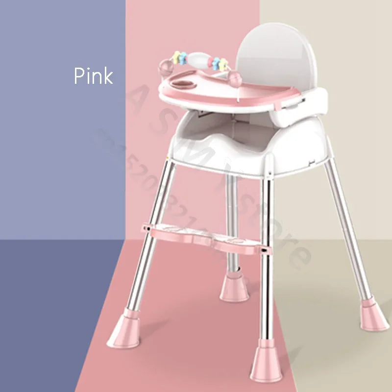 "3-in-1 Foldable Baby Highchair: Dining Chair, Table, and Booster Seat for Toddlers"