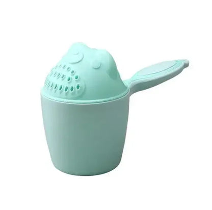 "Silicone Baby Bathing Set: Caps, Shampoo Cup, Shower Spoons, Hair Washing Tool"