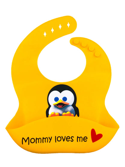 "Ultimate Silicone Baby Bibs with Nano Hybrid Technology - 4 Stylish Designs"