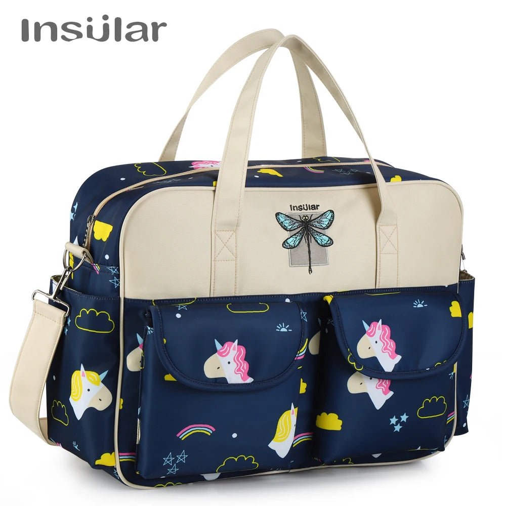 Stylish Waterproof Diaper Bag: Large Capacity, Multifunctional Maternity Travel Bag