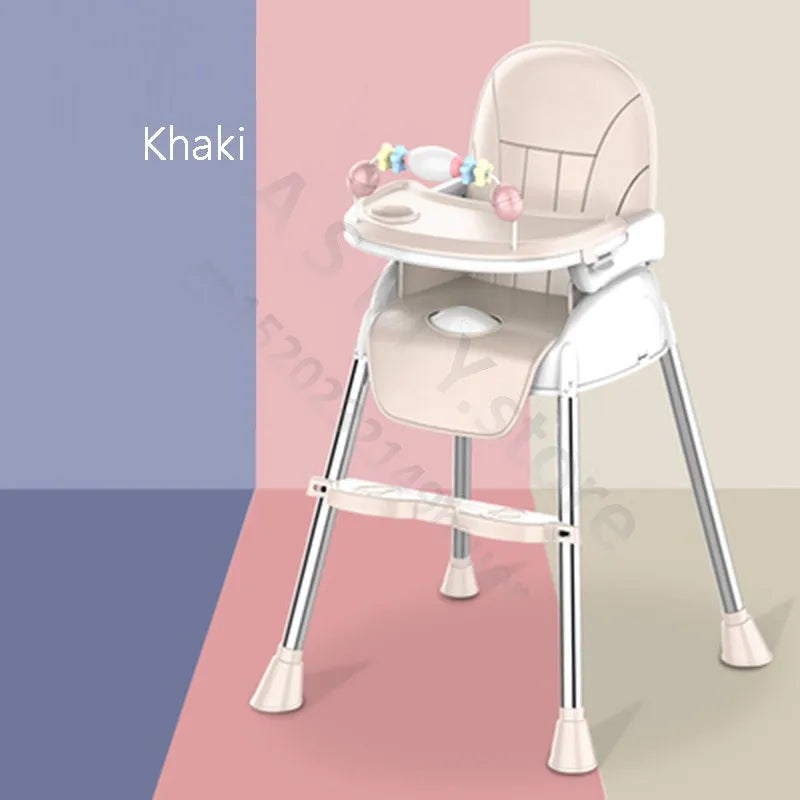 "3-in-1 Foldable Baby Highchair: Dining Chair, Table, and Booster Seat for Toddlers"