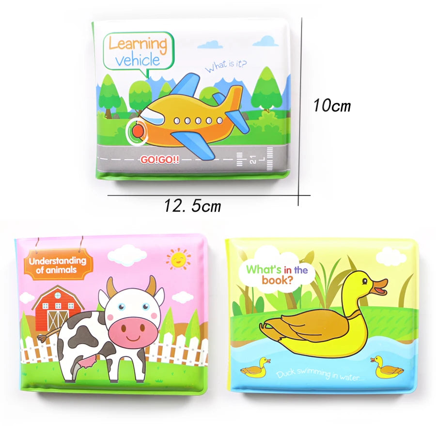 "Baby Bath Books: EVA Interactive Waterproof Educational Toys for Toddlers"