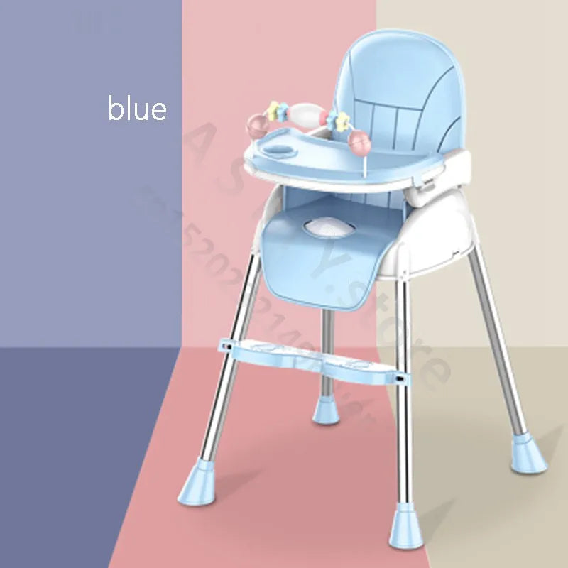 "3-in-1 Foldable Baby Highchair: Dining Chair, Table, and Booster Seat for Toddlers"