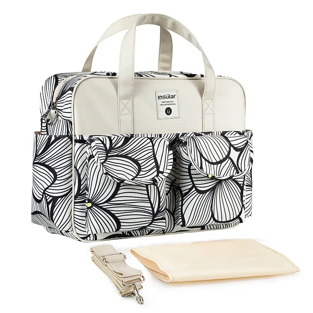 Stylish Waterproof Diaper Bag: Large Capacity, Multifunctional Maternity Travel Bag