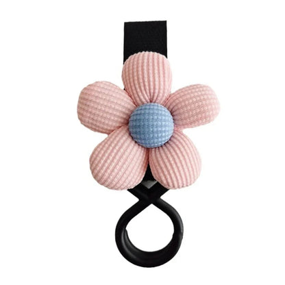 "Sweet Flower Baby Stroller Hook - Convenient Storage Solution for Infant Supplies"